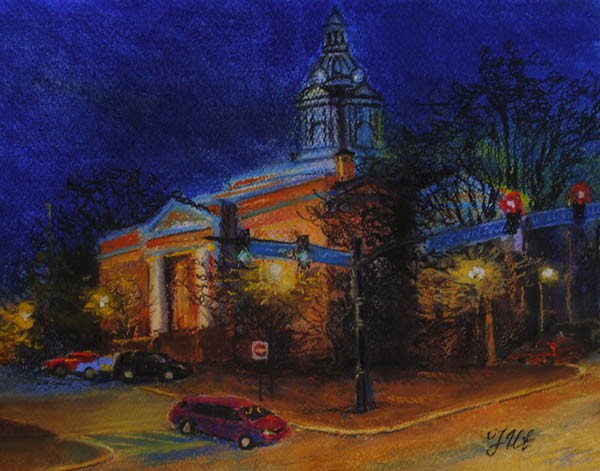 Newnan at night.