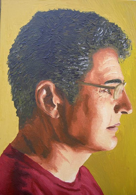 Avi Sofer icon from the lgbt israel  portrait  painting artist painter raphael perez
