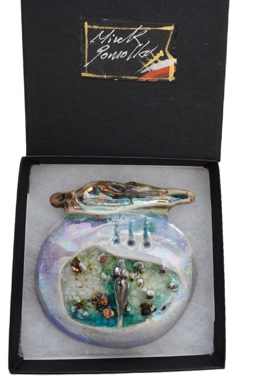 Contemporary Women's Fashion Necklace Ceramic ,Porcelain . Mirek Gomolka Art