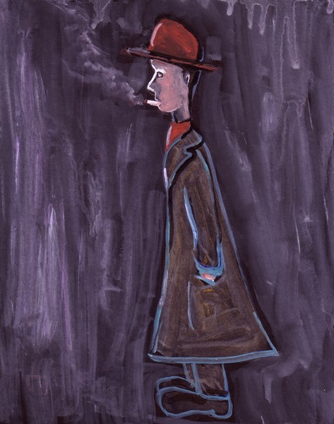 A MAN LOOKING AT SOMETHING
