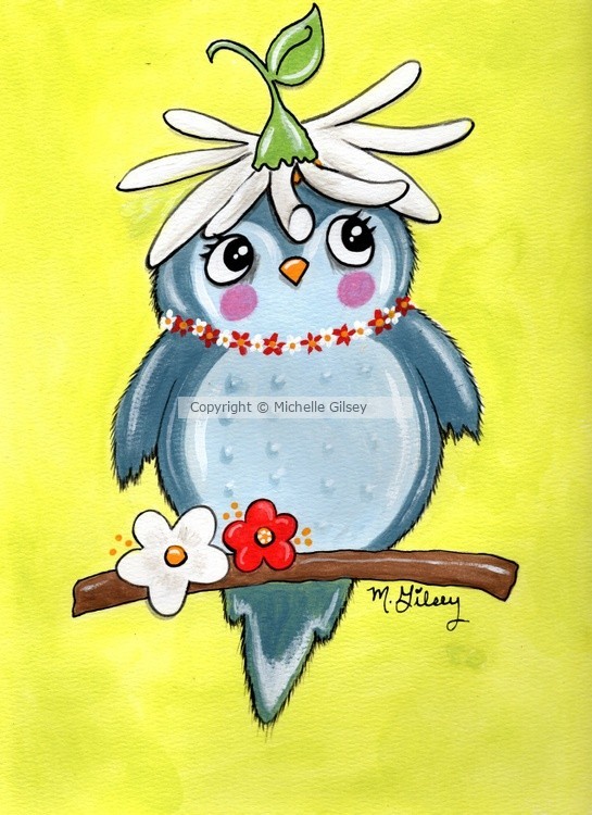 Denim Daisy Bird 