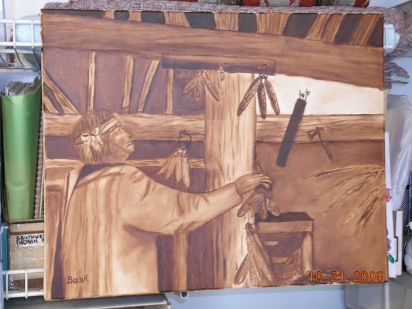 Indian at work