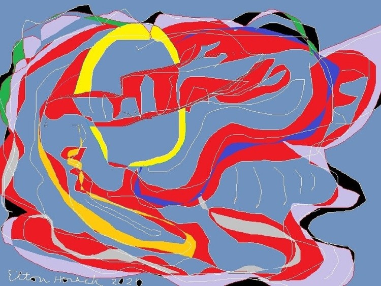 2020-- CHINESE YEAR OF THE COVID DRAGON,,,,,(C) 2020...ELTON HOUCK...DIGITAL ABSTRACT ART....