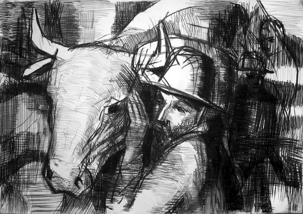 Man with a Cow