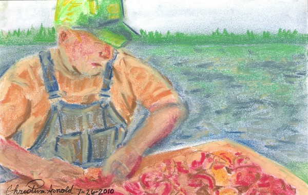 Fisherman Eating Crawfish