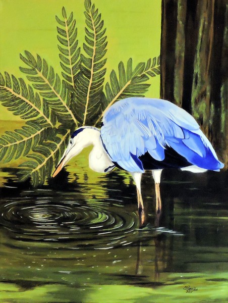 BLUE HERON BIRD