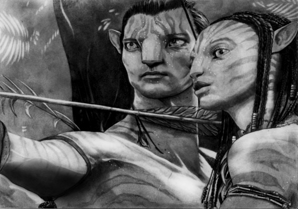 Jake Sully and Neytiri from Avatar