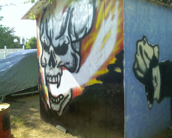 Flaming Skull