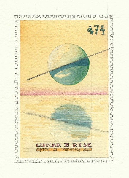 Lunar Z Rise Postage