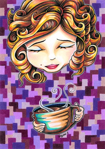 Curls and Coffee Swirls