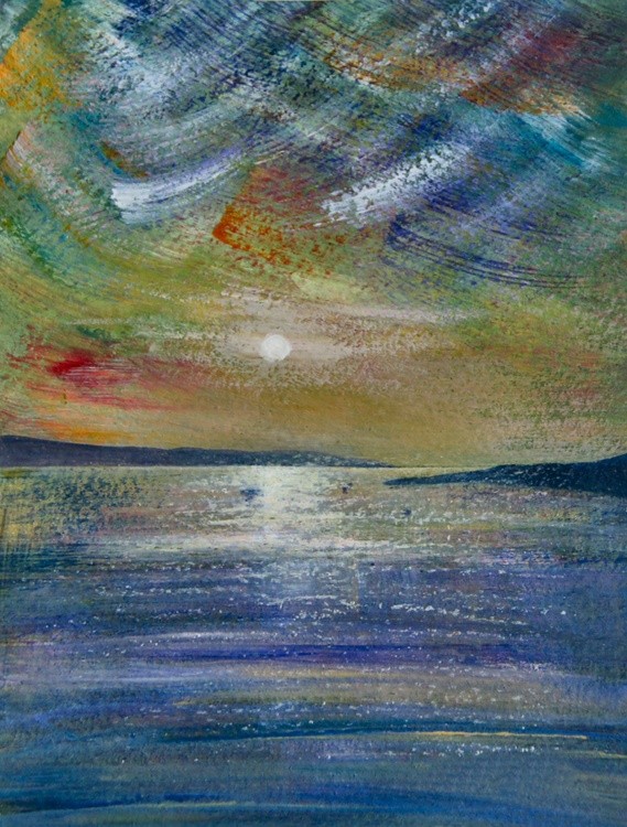 Evening Sunset Peacefulness' Matthew Evans Acrylic on Paper