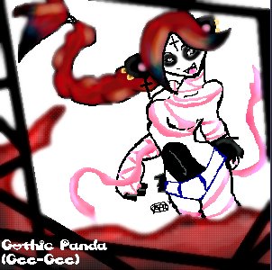 Panda+underwear+ribbons+river of blood= FUN!