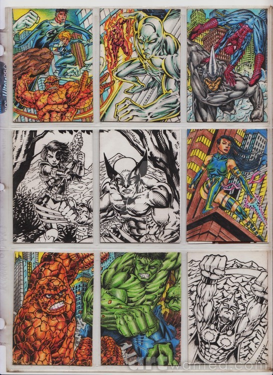 MARVEL CARDS SAMPLE