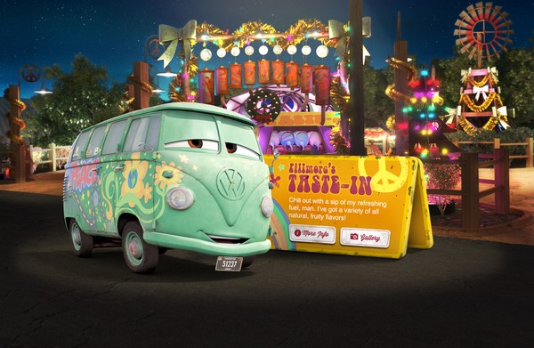 Cars Land web site design for Disney