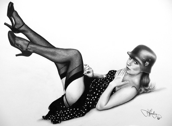 WW2 Pinup drawing