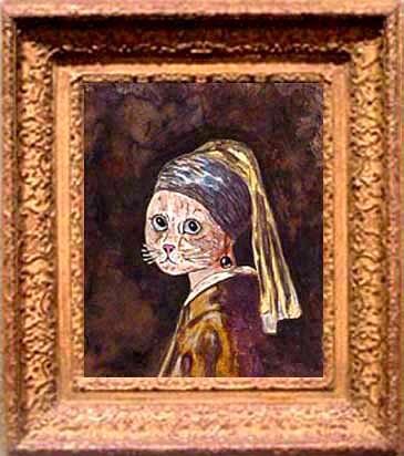 'Kitten with a Pearl Earring'