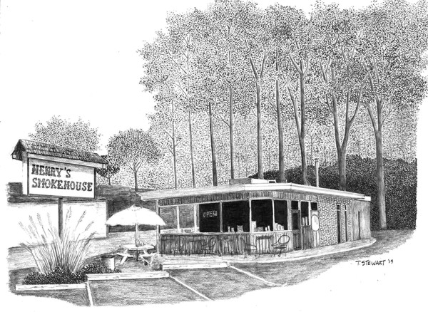 Henry's Smokehouse, Wade Hampton Blvd.