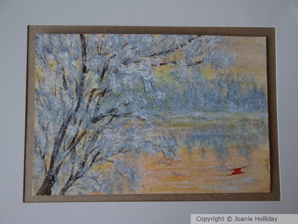 SNOWY REFLECTIONS-WATERCOLOR