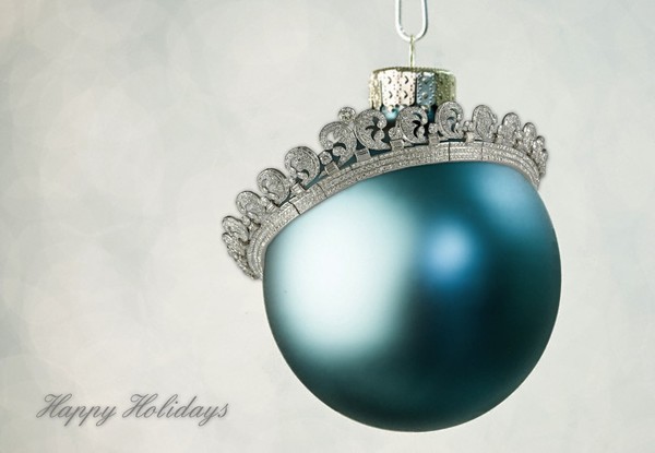 Scroll Tiara Holiday Card