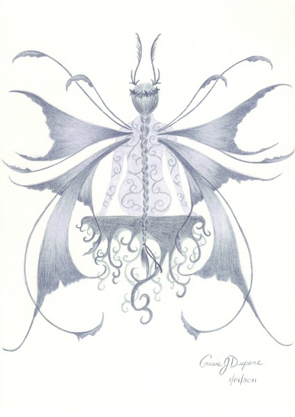 Moth Fairy in Blue