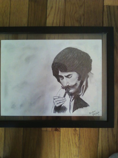 Leroy Neiman and His Cigar