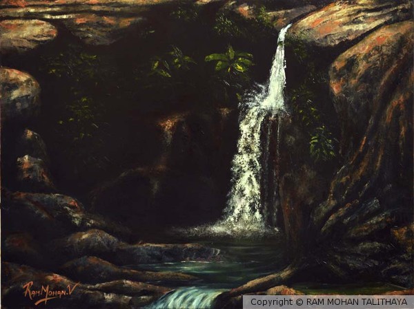 A MINI WATER FALLS