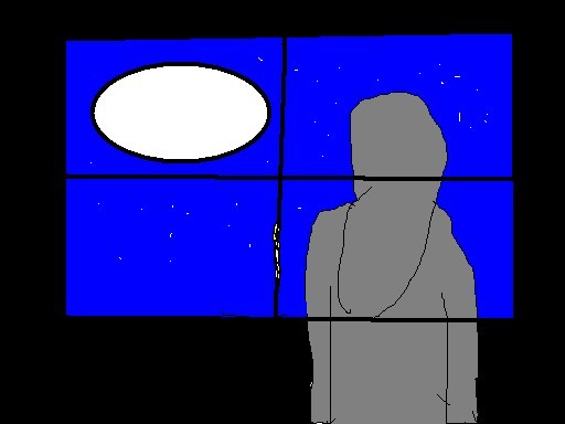 Woman by window