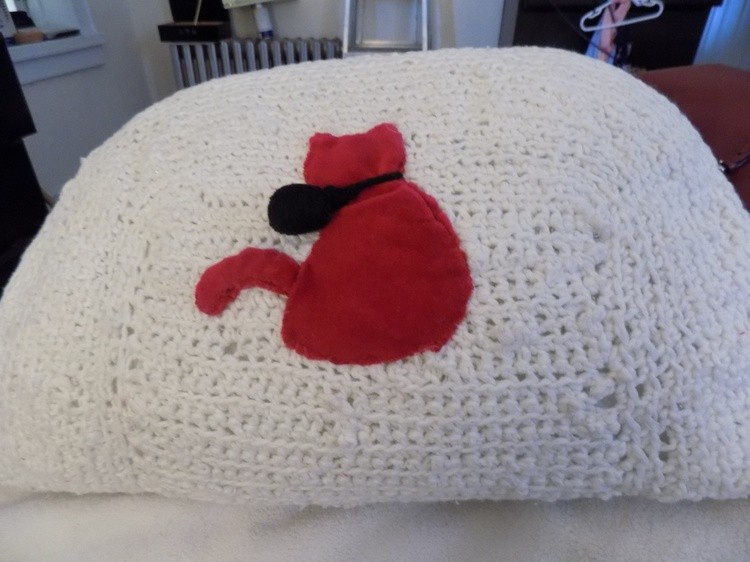 Upcycled Sweater Pillow
