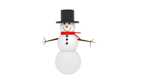 Low Poly Snowman
