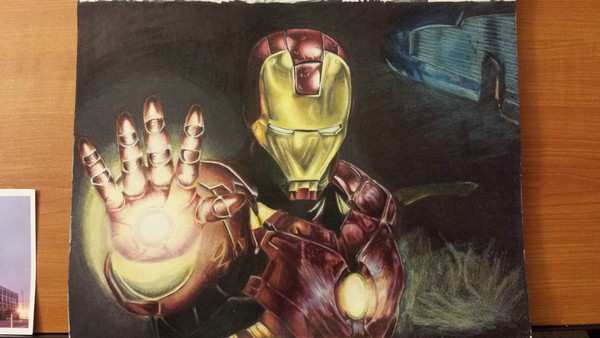 Ironman colored pencils