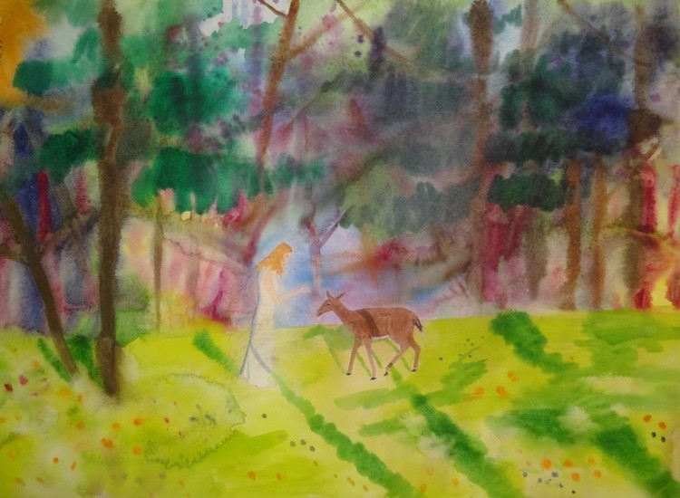 Maiden and the Deer