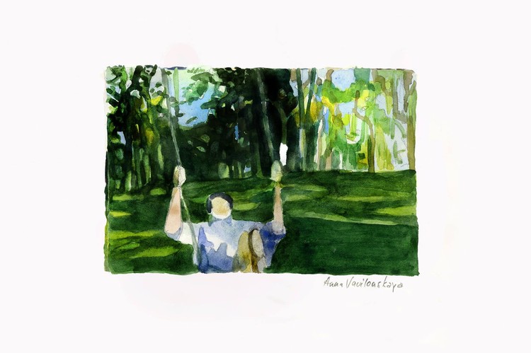 Swing 1 2016Size 210 x 297 mmMaterials Watercolor