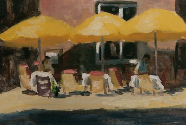Yellow awnings
