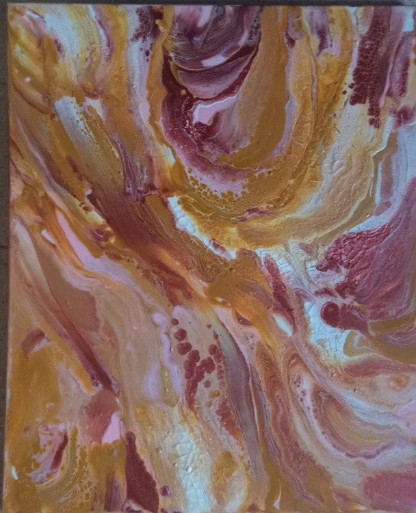 abstract acrylic on canvas