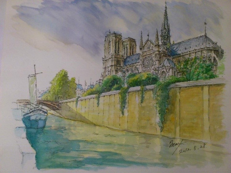 90 min. Quick Sketch Paris (no title)