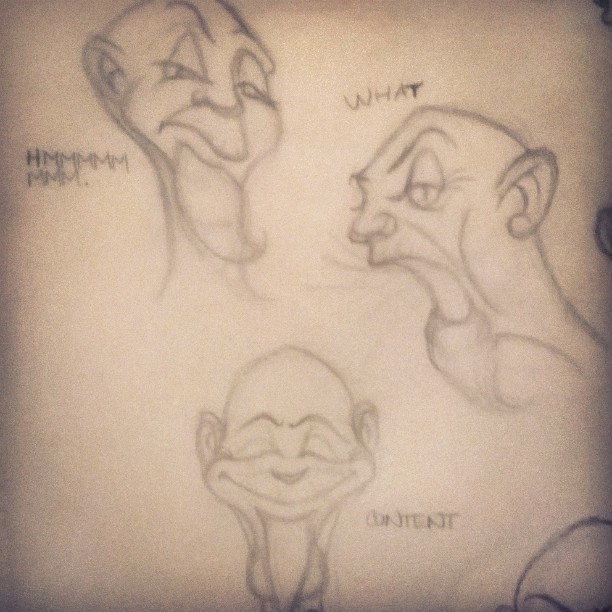 Character skething