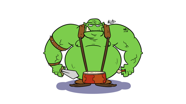orc drummer