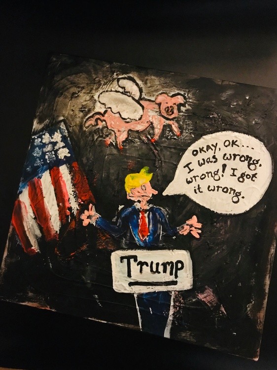 Trump ... pigs will fly