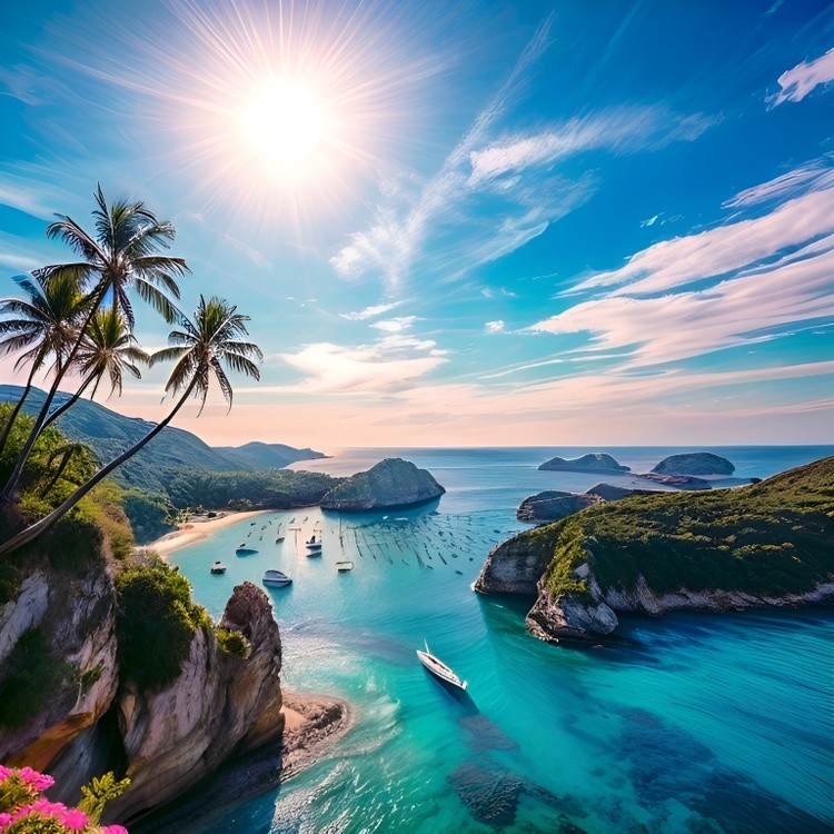 Beautiful landscape for a walk