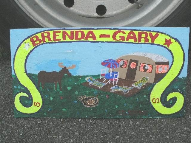 brenda and gary's trailler in the outback