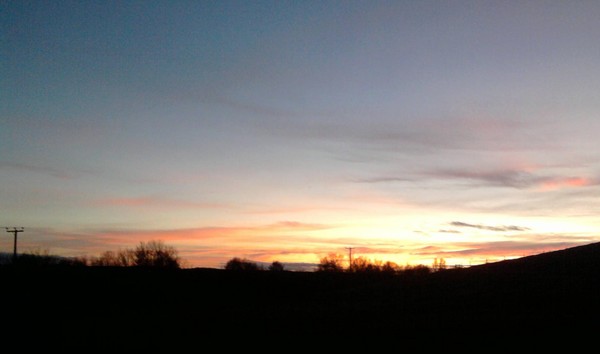 Christmas Day sunset
