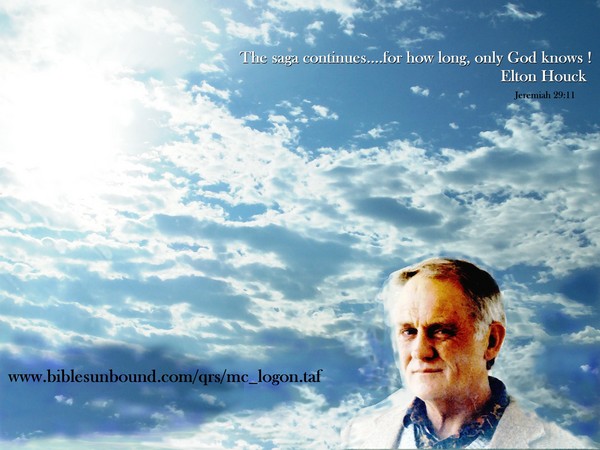 For Elton Houck as it was for Moses