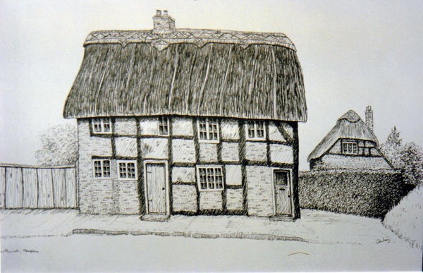 English thatched cottage