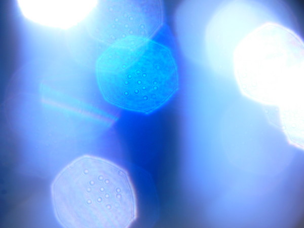 Blue Glass Out of Focus 