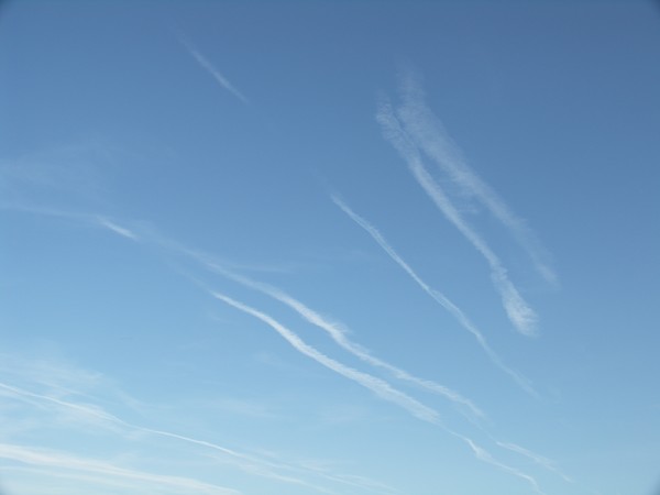 Blue sky and Streaks