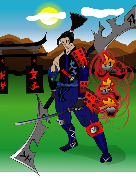 double bladed samurai