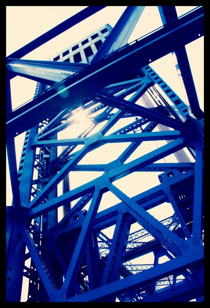 crossing the main steet bridge