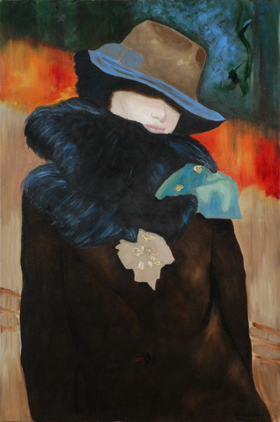  femme au chinchilla
