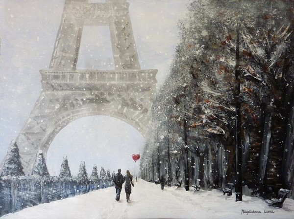 Winter walk in Paris