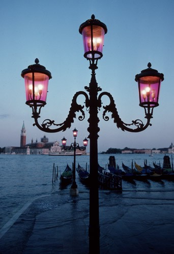 Lamps on Grand Canal, Venice
